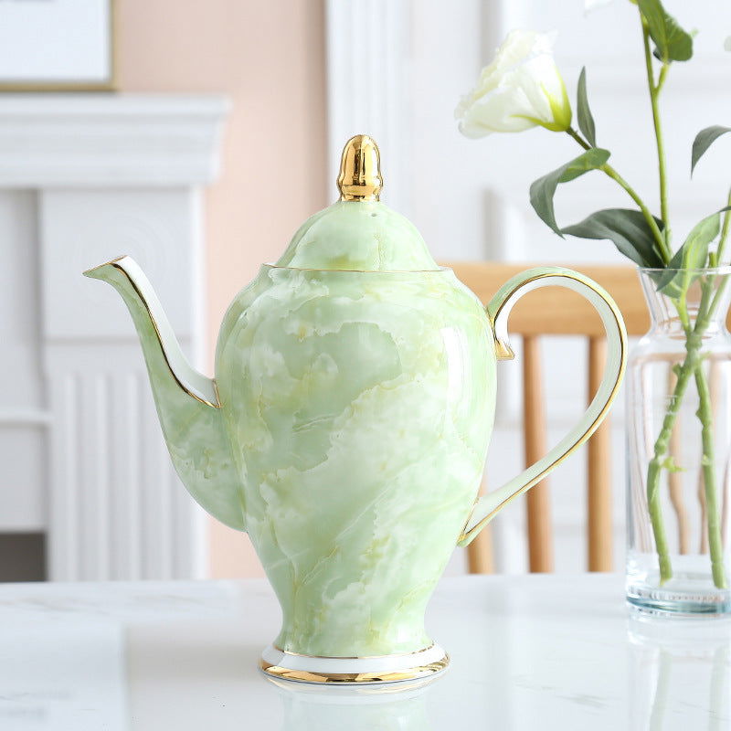 Modern Minimalist Coffee Set With Bone China Tracing Gold - Grand Goldman