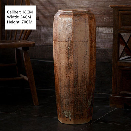 Modern Minimalist Floor-to-ceiling Ceramic Large Vase - Grand Goldman