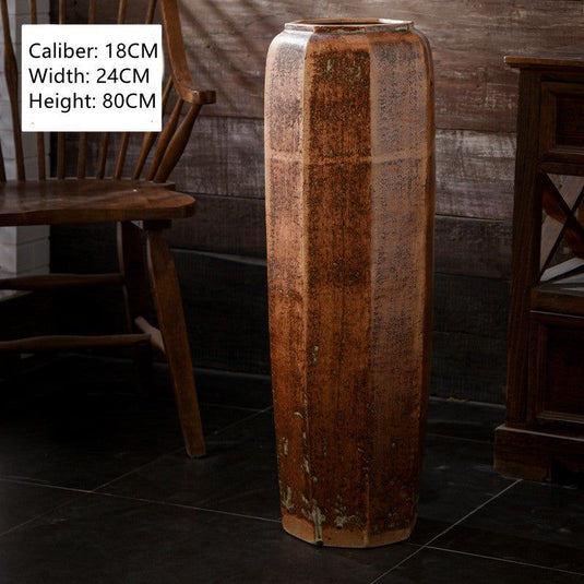 Modern Minimalist Floor-to-ceiling Ceramic Large Vase - Grand Goldman