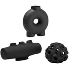 Modern New Chinese Style Black Retro Round Ceramic Vase Decoration - Grand Goldman