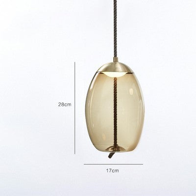Modern Restaurant Bar Model Room Window Decoration Twine Glass Chandelier - Grand Goldman