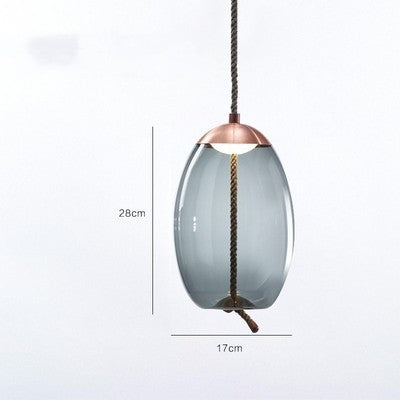 Modern Restaurant Bar Model Room Window Decoration Twine Glass Chandelier - Grand Goldman