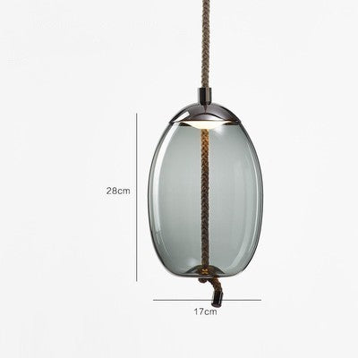 Modern Restaurant Bar Model Room Window Decoration Twine Glass Chandelier - Grand Goldman