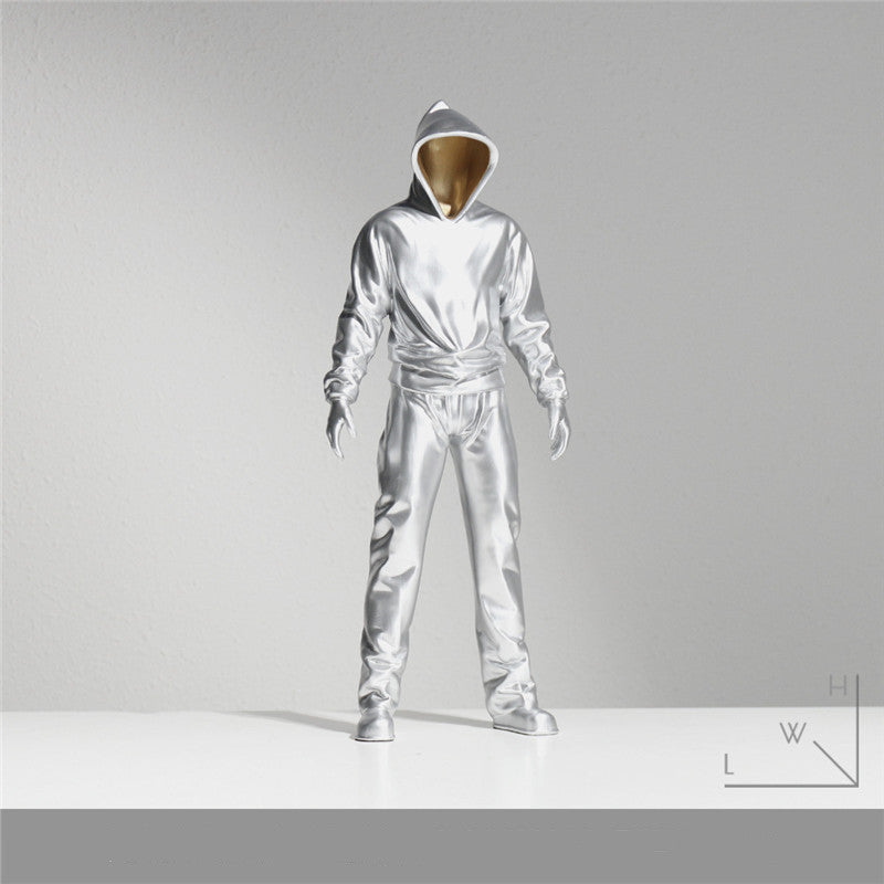 Modern Silver Resin Sculpture Ornaments - Grand Goldman