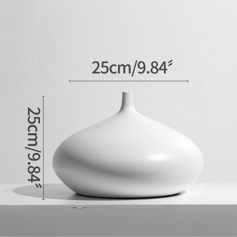 Modern Simple Ceramic Vase Decoration Arrangement Flower Dried Flowers - Grand Goldman