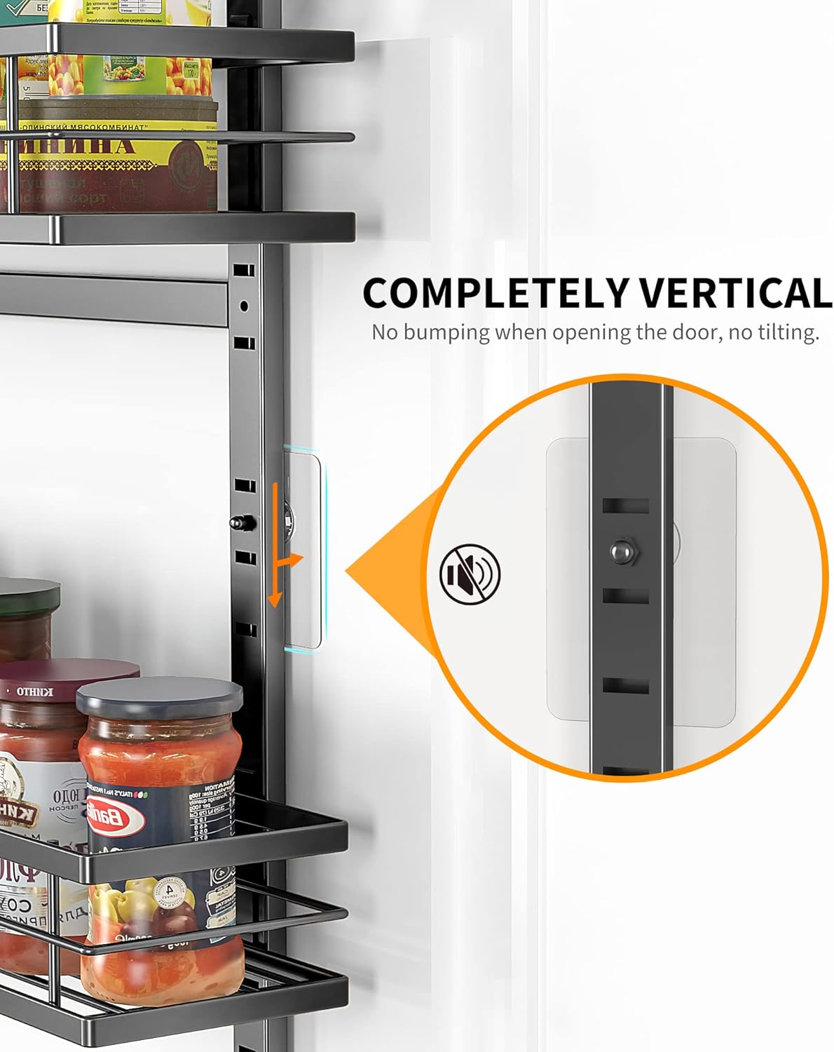 Moforoco 9-Tier Over The Door Pantry Organizer, Pantry Organization and Storage, Black Hanging Basket Wall Spice Rack Seasoning Shelves, Home & Kitchen Bedroom Bathroom House Essentials - Grand Goldman