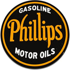 Mohawk Gulf Pennzoil Husky Motor Oil Gasonline Round Metal Tin Signs Garage Gas Oil Station Bar Cafe Man Cave Retro Wall Decor - Grand Goldman