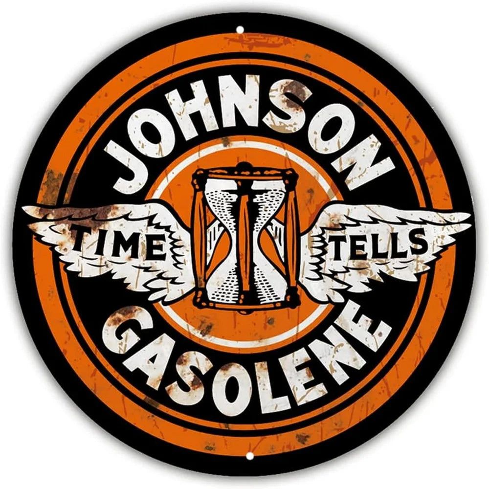 Mohawk Gulf Pennzoil Husky Motor Oil Gasonline Round Metal Tin Signs Garage Gas Oil Station Bar Cafe Man Cave Retro Wall Decor - Grand Goldman