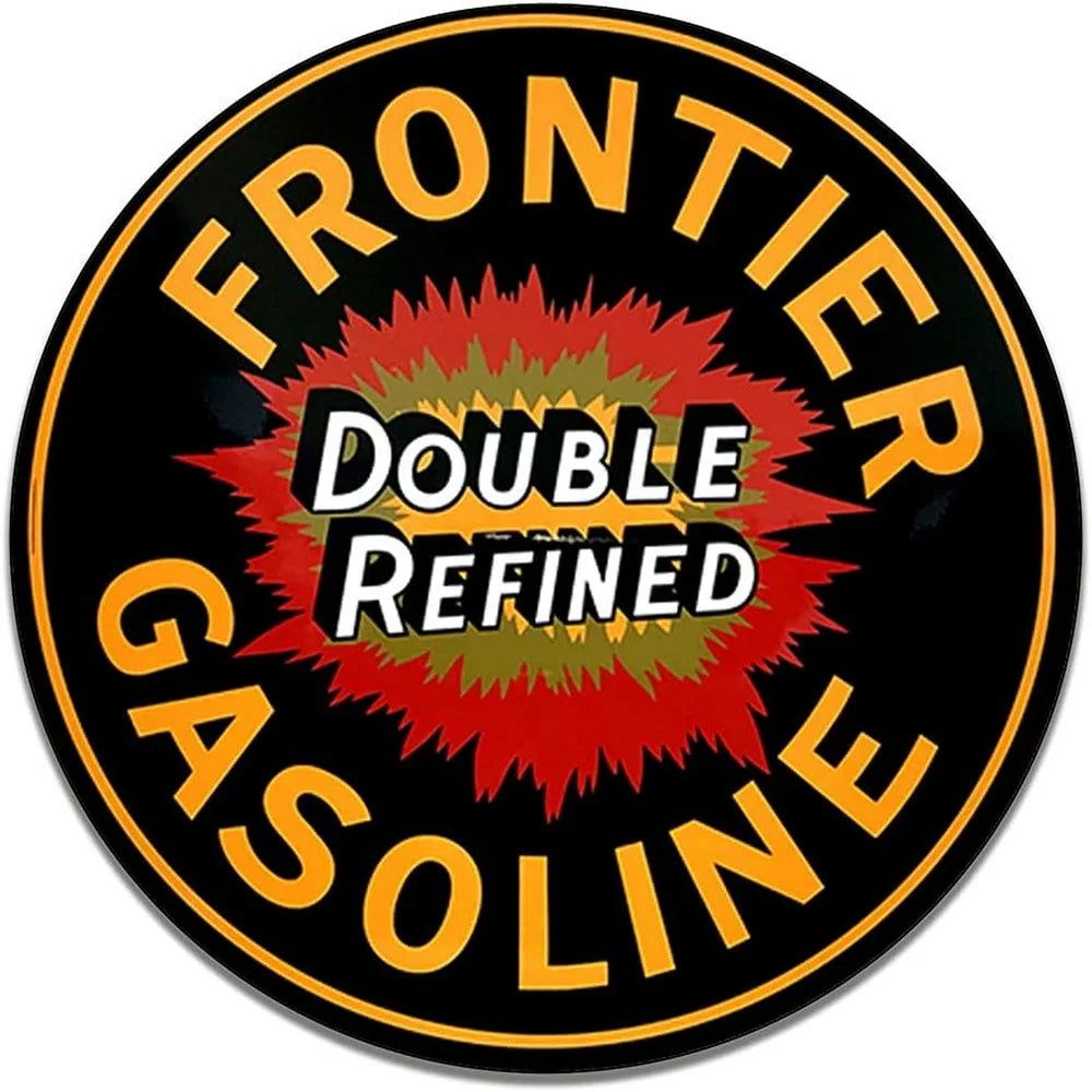 Mohawk Gulf Pennzoil Husky Motor Oil Gasonline Round Metal Tin Signs Garage Gas Oil Station Bar Cafe Man Cave Retro Wall Decor - Grand Goldman