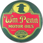 Mohawk Gulf Pennzoil Husky Motor Oil Gasonline Round Metal Tin Signs Garage Gas Oil Station Bar Cafe Man Cave Retro Wall Decor - Grand Goldman