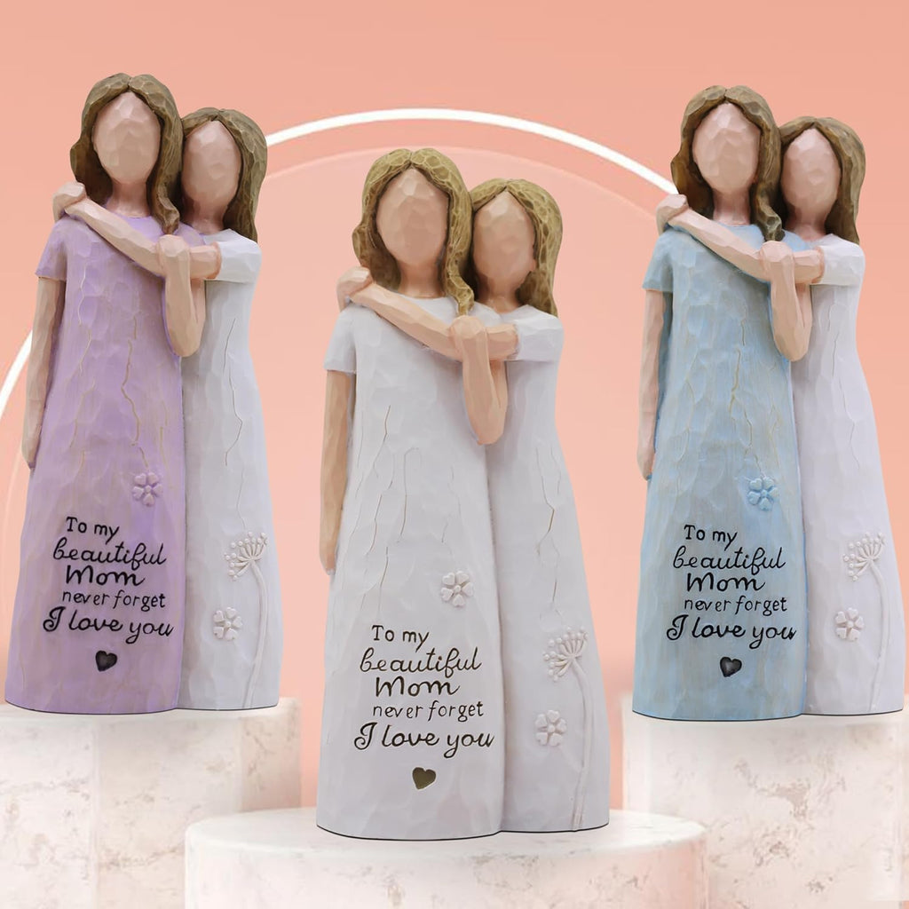 Mom Birthday Gifts from Daughter, Christmas for Mom, Mother of The Bride Gifts, Birthday Gifts for Mom from Daughter, Mom Gifts for Christmas, Sculpted Hand-Painted Figurine - Grand Goldman