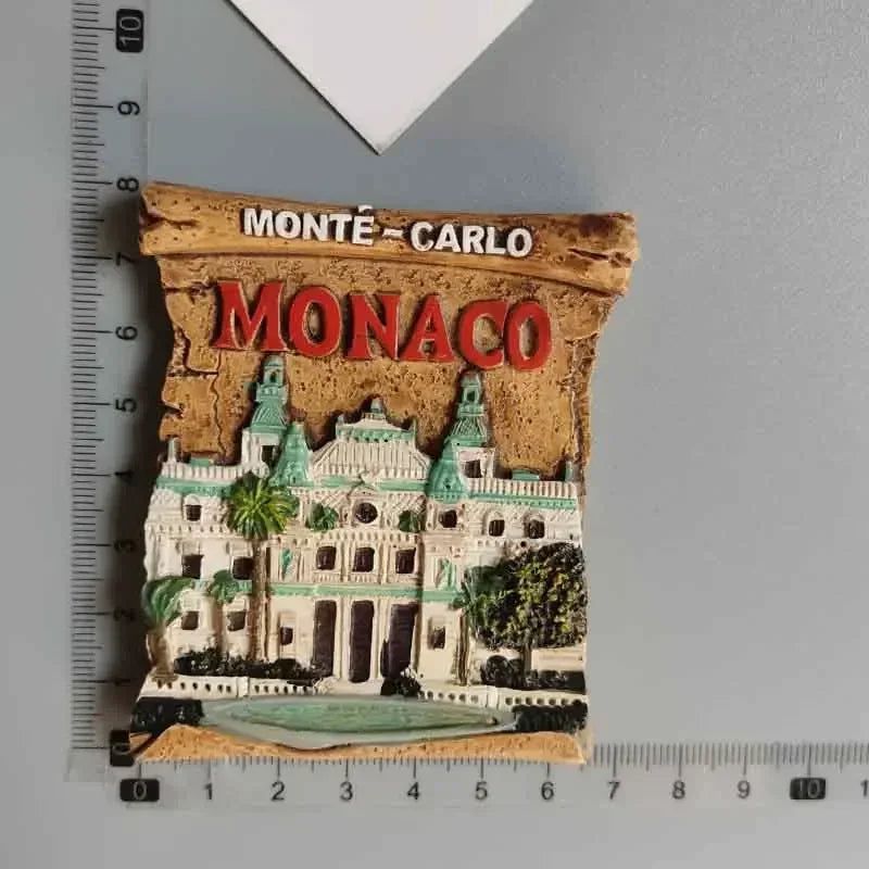 Monaco fridge magnets Creative Travel souvenir gift resin UV magnet refrigerator magnets home decor collection - Grand Goldman