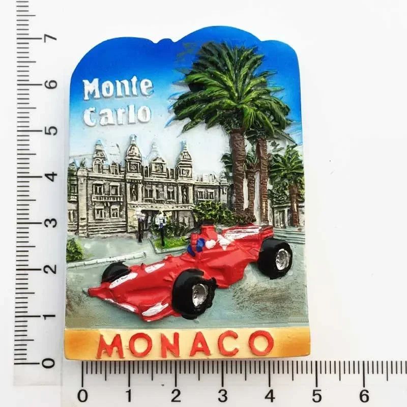 Monaco fridge magnets Creative Travel souvenir gift resin UV magnet refrigerator magnets home decor collection - Grand Goldman