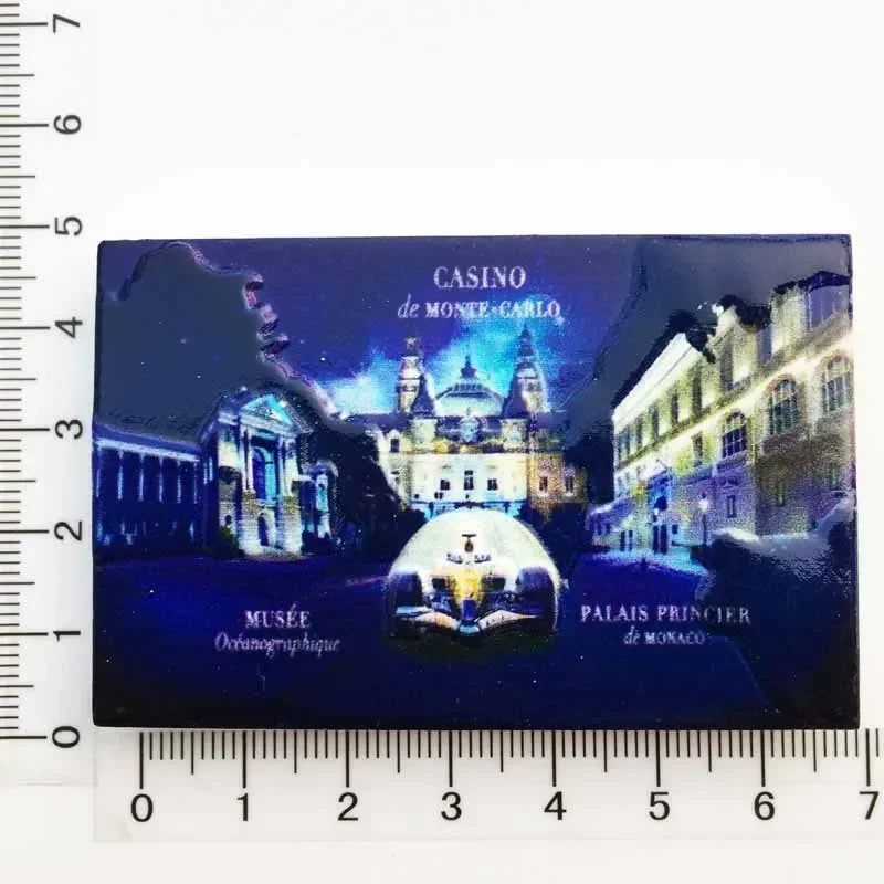 Monaco fridge magnets Creative Travel souvenir gift resin UV magnet refrigerator magnets home decor collection - Grand Goldman