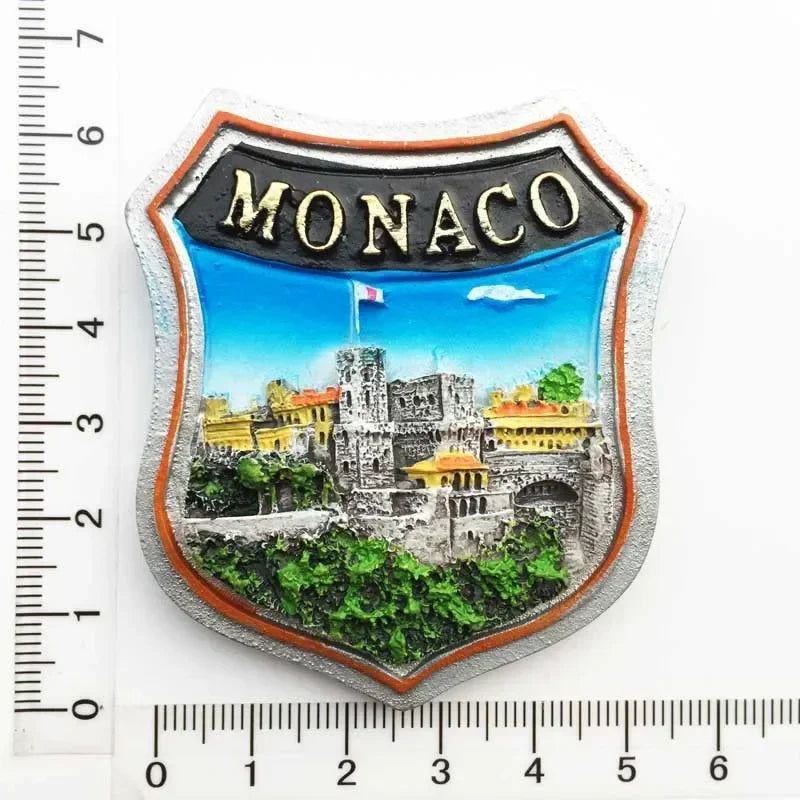 Monaco fridge magnets Creative Travel souvenir gift resin UV magnet refrigerator magnets home decor collection - Grand Goldman
