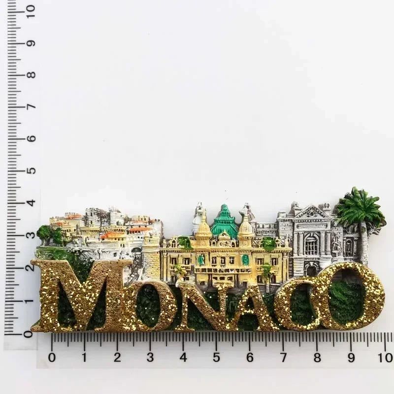 Monaco fridge magnets Creative Travel souvenir gift resin UV magnet refrigerator magnets home decor collection - Grand Goldman