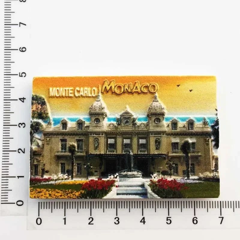 Monaco fridge magnets Creative Travel souvenir gift resin UV magnet refrigerator magnets home decor collection - Grand Goldman