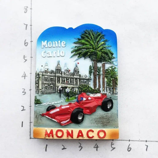 Monaco fridge magnets Creative Travel souvenir gift resin UV magnet refrigerator magnets home decor collection - Grand Goldman