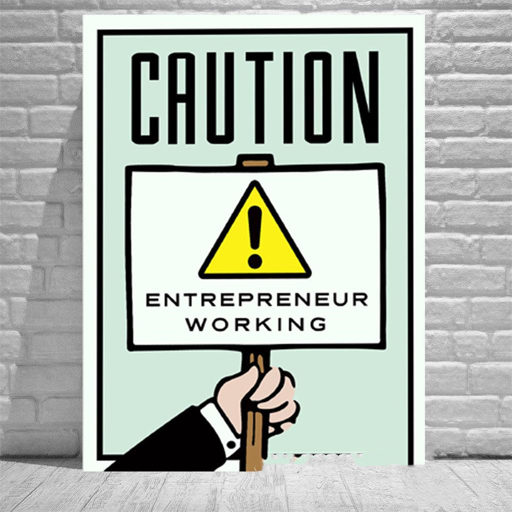 Monopoly Cases Style Graffiti Print Poster Oil Painting Wall Art Money Game - Grand Goldman