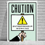 Monopoly Cases Style Graffiti Print Poster Oil Painting Wall Art Money Game - Grand Goldman