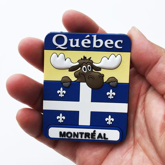 Montreal Quebec Canada fridge sticker Local Culture Tourism Memorial Decorative Crafts Magnetic PVC Plastic Refrigerator Magnets - Grand Goldman