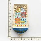 Morocco Magnetic Refrigerator Stickers Morocco Style Wall Basin Travel In Africa Painted Basin Decorative Arts and Crafts gifts - Grand Goldman