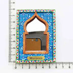 Morocco Magnetic Refrigerator Stickers Morocco Style Wall Basin Travel In Africa Painted Basin Decorative Arts and Crafts gifts - Grand Goldman