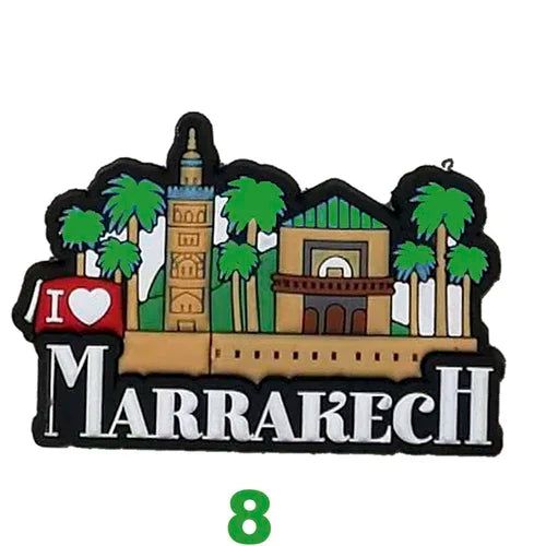 Morocco Refrigerator Stickers Moroccan PVC Magnetic Stickers African Tourist Souvenirs Camel Small Gifts Home decoration - Grand Goldman