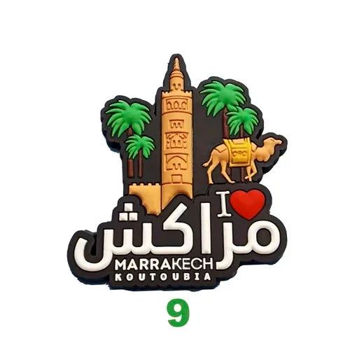 Morocco Refrigerator Stickers Moroccan PVC Magnetic Stickers African Tourist Souvenirs Camel Small Gifts Home decoration - Grand Goldman