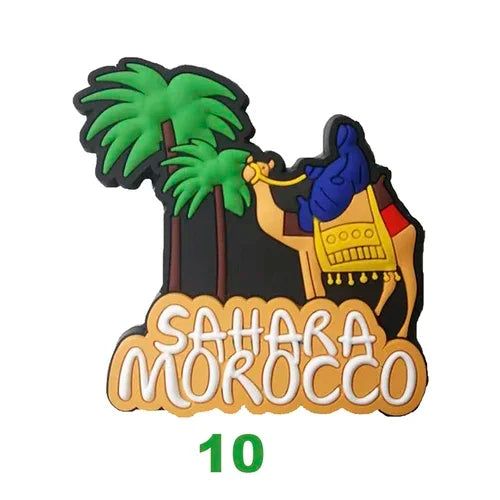 Morocco Refrigerator Stickers Moroccan PVC Magnetic Stickers African Tourist Souvenirs Camel Small Gifts Home decoration - Grand Goldman