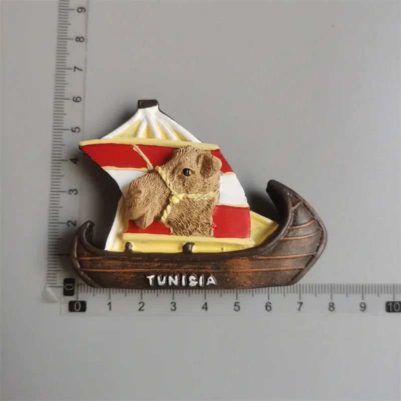 Mozambique Tunisia Sicilia Luxembourg Hungary Puerto Rico Tunisia  Holland  Amsterdam Fridge Magnets Stickers Tourist Souvenir - Grand Goldman