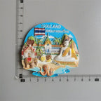 Mozambique Tunisia Sicilia Luxembourg Hungary Puerto Rico Tunisia  Holland  Amsterdam Fridge Magnets Stickers Tourist Souvenir - Grand Goldman