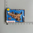 Mozambique Tunisia Sicilia Luxembourg Hungary Puerto Rico Tunisia  Holland  Amsterdam Fridge Magnets Stickers Tourist Souvenir - Grand Goldman