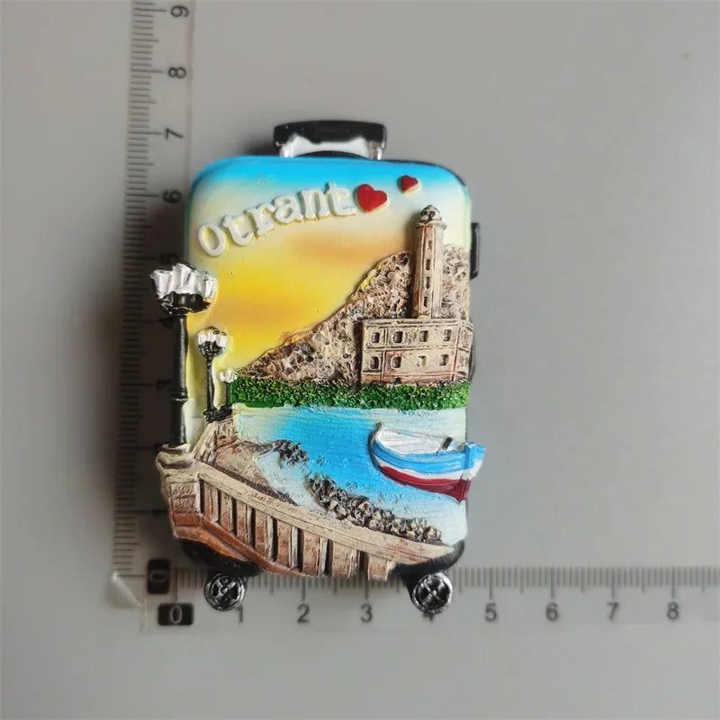 Mozambique Tunisia Sicilia Luxembourg Hungary Puerto Rico Tunisia  Holland  Amsterdam Fridge Magnets Stickers Tourist Souvenir - Grand Goldman