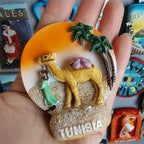 Mozambique Tunisia Sicilia Luxembourg Hungary Puerto Rico Tunisia  Holland  Amsterdam Fridge Magnets Stickers Tourist Souvenir - Grand Goldman