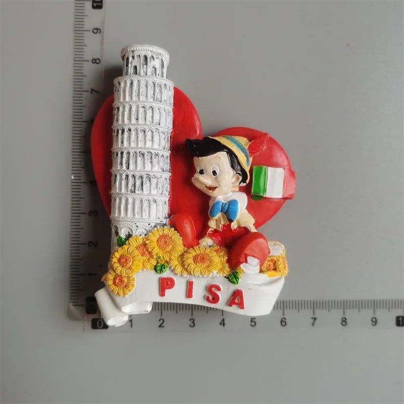 Mozambique Tunisia Sicilia Luxembourg Hungary Puerto Rico Tunisia  Holland  Amsterdam Fridge Magnets Stickers Tourist Souvenir - Grand Goldman