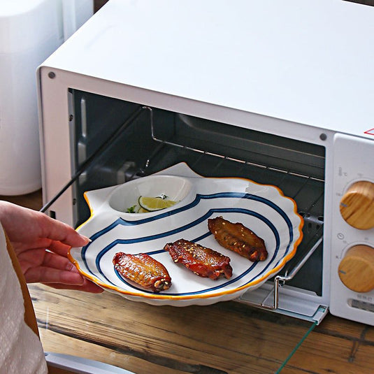 Multi-purpose Dumpling With Vinegar Dish Ceramic - Grand Goldman