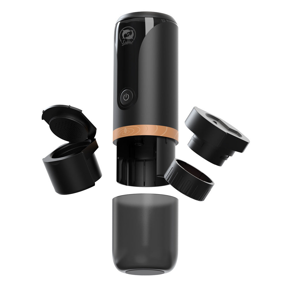 Multifunctional One-key Extraction Outdoor Portable Car Coffee Machine - Grand Goldman