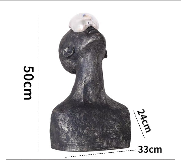 NAIVETY Resin Statue Home Creative Human Sculpture Decorative Ornament - Grand Goldman