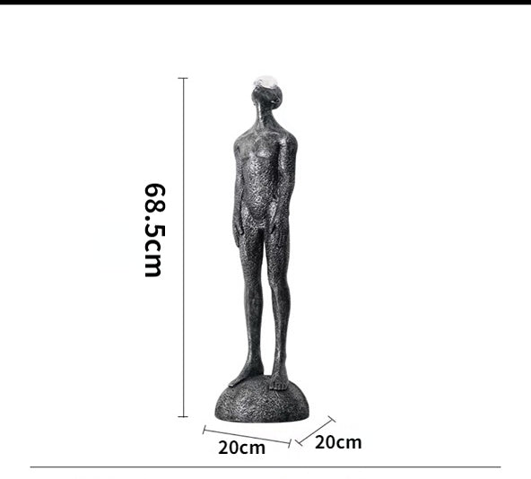 NAIVETY Resin Statue Home Creative Human Sculpture Decorative Ornament - Grand Goldman