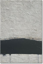 NANKAI Hand-Painted Black and White Abstract Wall Art Contemporary Minimalist Oil Painting Art 45x30 inch Large Painting Art for Home Walls Living Room Hallway Wall Decoration - Grand Goldman