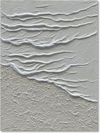 NANKAI Hand-Painted Black and White Abstract Wall Art Contemporary Minimalist Oil Painting Art 45x30 inch Large Painting Art for Home Walls Living Room Hallway Wall Decoration - Grand Goldman