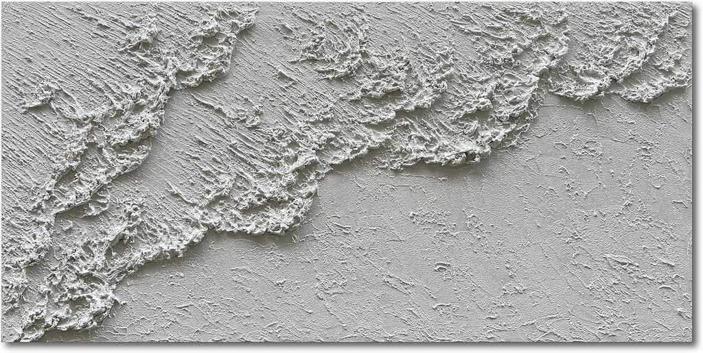 NANKAI Hand-Painted Black and White Abstract Wall Art Contemporary Minimalist Oil Painting Art 45x30 inch Large Painting Art for Home Walls Living Room Hallway Wall Decoration - Grand Goldman