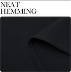 NICETOWN Halloween Black Blackout Curtain Blinds - Solid Thermal Insulated Window Treatment Blackout Drapes/Draperies for Bedroom (2 Panels, 42 inches Wide by 63 inches Long, Black) - Grand Goldman