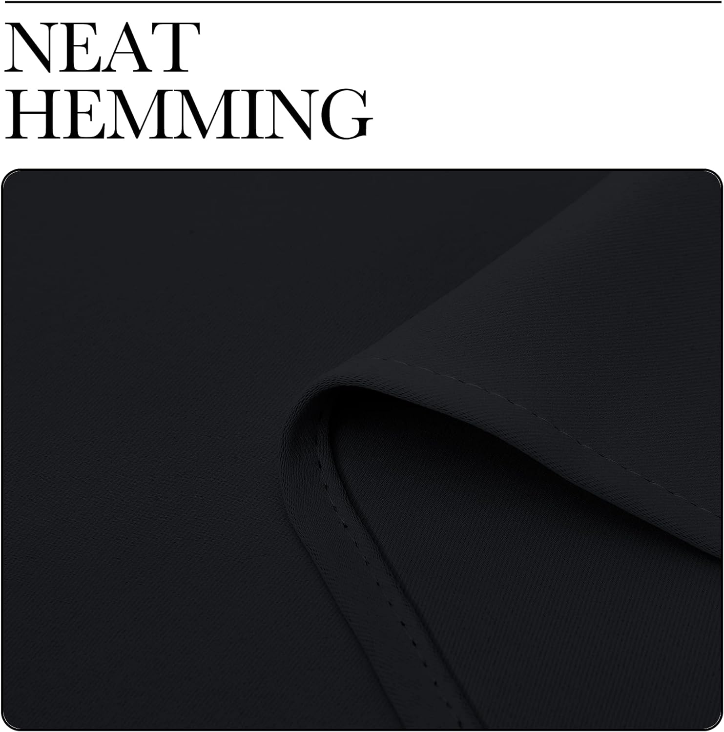 NICETOWN Halloween Black Blackout Curtain Blinds - Solid Thermal Insulated Window Treatment Blackout Drapes/Draperies for Bedroom (2 Panels, 42 inches Wide by 63 inches Long, Black) - Grand Goldman