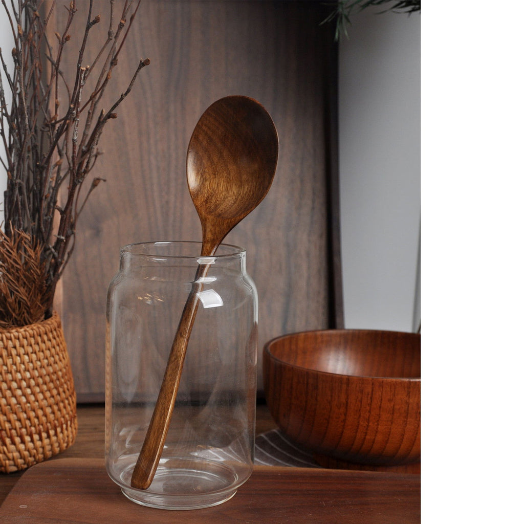 Nanmu Spoon Japanese Portable Tableware Long Handle - Grand Goldman