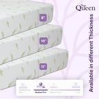 NapQueen Twin Size Mattress, 6 Inch Anula Green Tea Infused Memory Foam Mattress, Twin Size Mattress Bed in a Box, CertiPUR-US Certified Mattress - Grand Goldman