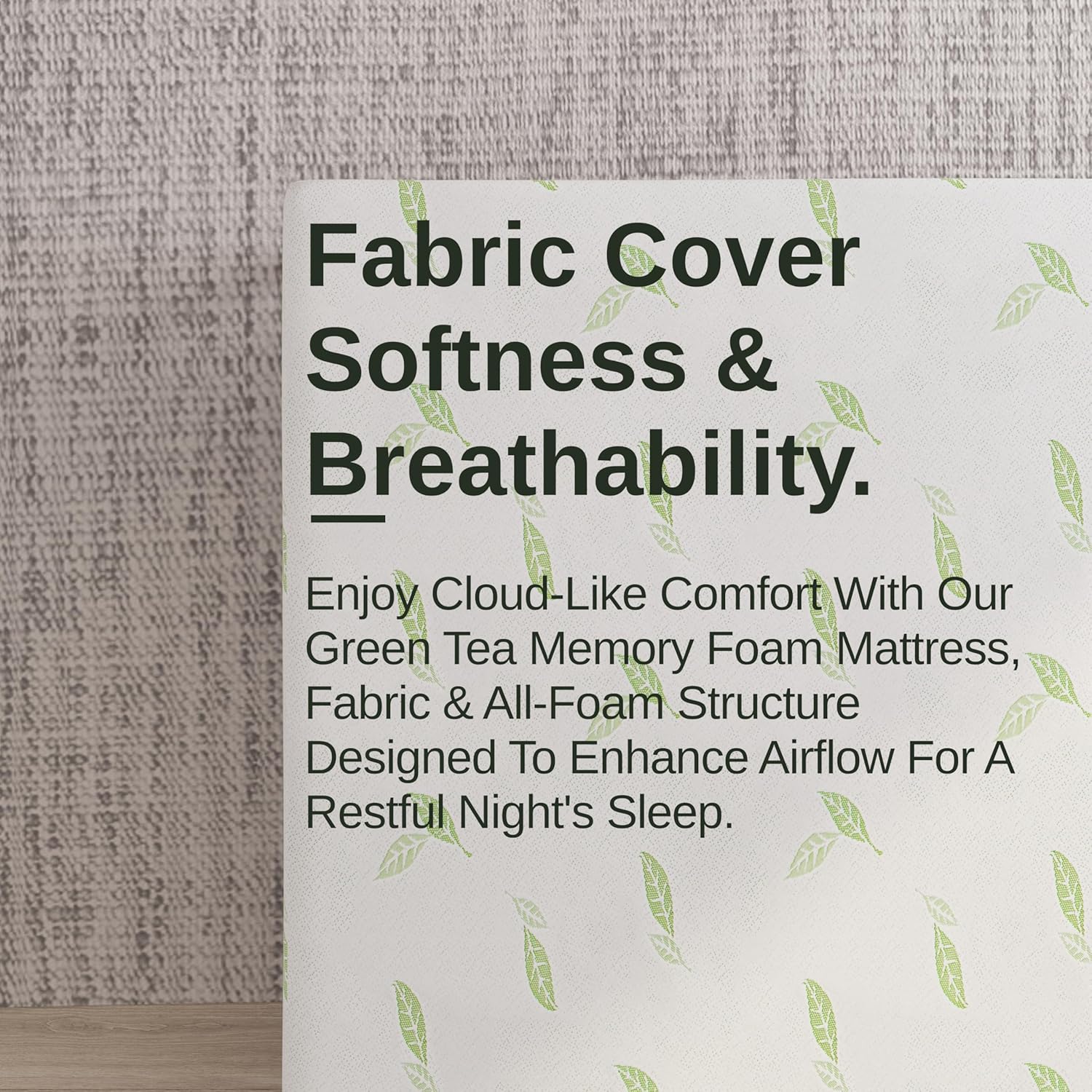 NapQueen Twin Size Mattress, 6 Inch Anula Green Tea Infused Memory Foam Mattress, Twin Size Mattress Bed in a Box, CertiPUR-US Certified Mattress - Grand Goldman