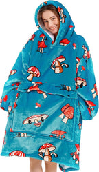 Narecte Oversized Blanket Hoodie Blanket for Women,Wearable Blanket Adult Giant Hoodie Cozy Sweatshirt Kawaii Stuff,Birthday Gifts for Women, for Sister,Teen Girl Gifts Strawberry - Grand Goldman