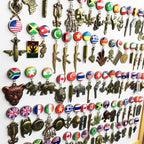 National Flags Fridge Magnet World Tourist Souvenirs Belgium Austria Chile  Refrigerator Magnetic Stickers Collection Gifts - Grand Goldman